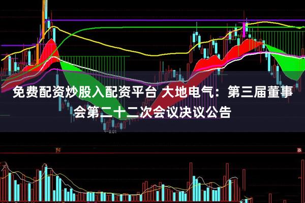 免费配资炒股入配资平台 大地电气：第三届董事会第二十二次会议决议公告